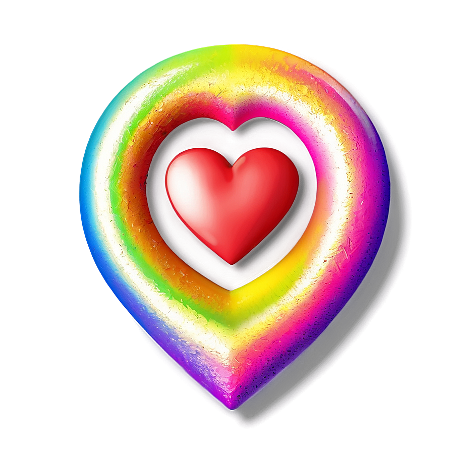 Rainbow Love Emoji Png 99