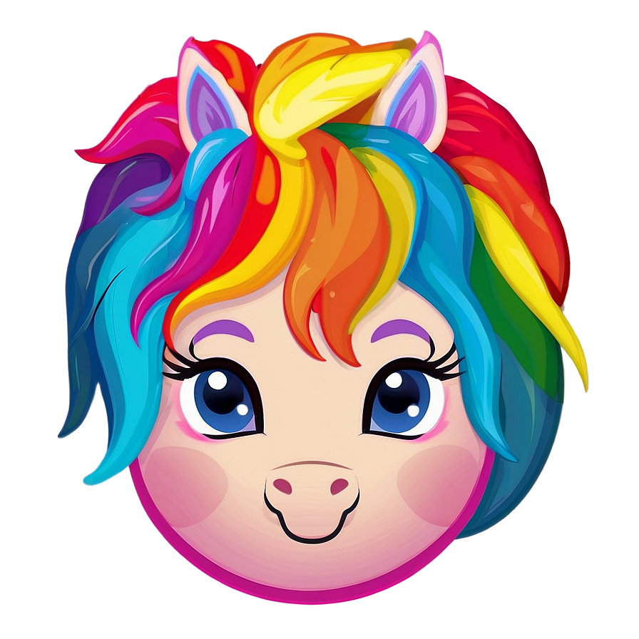 Rainbow Mane Unicorn Clipart Png Vaq