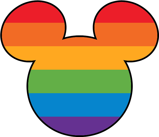 Rainbow Mickey Mouse Ears Graphic