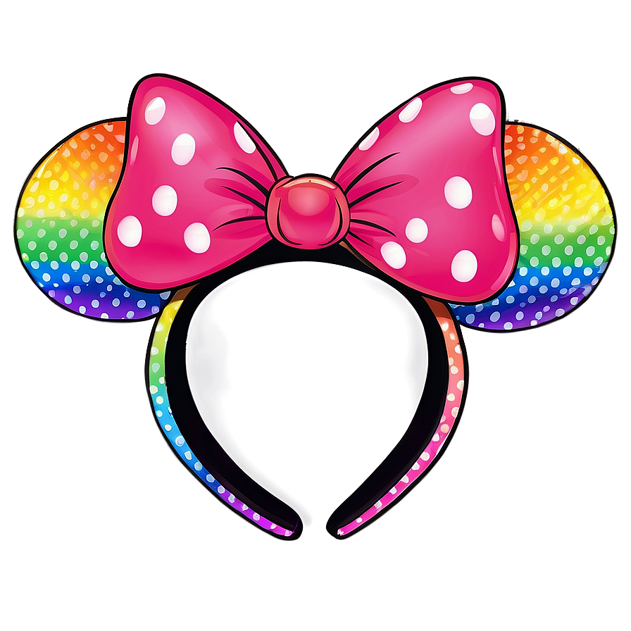 Rainbow Minnie Mouse Ears Png 80