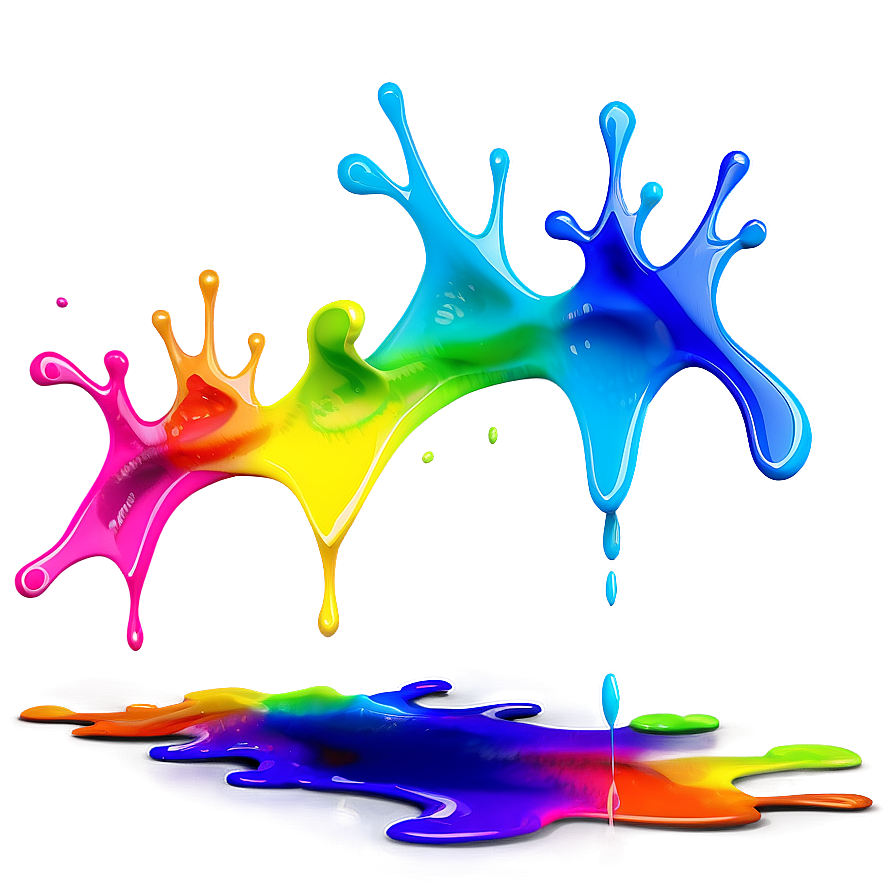 Rainbow Paint Splash Png Ffd