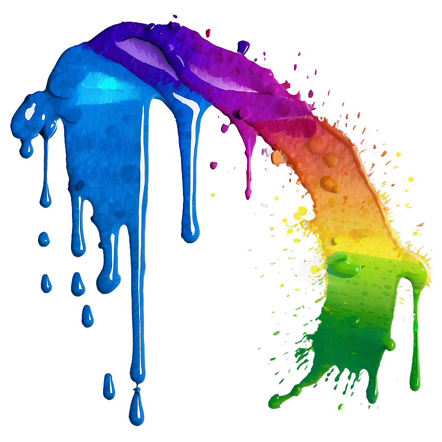 Rainbow Paint Splatter Png 86