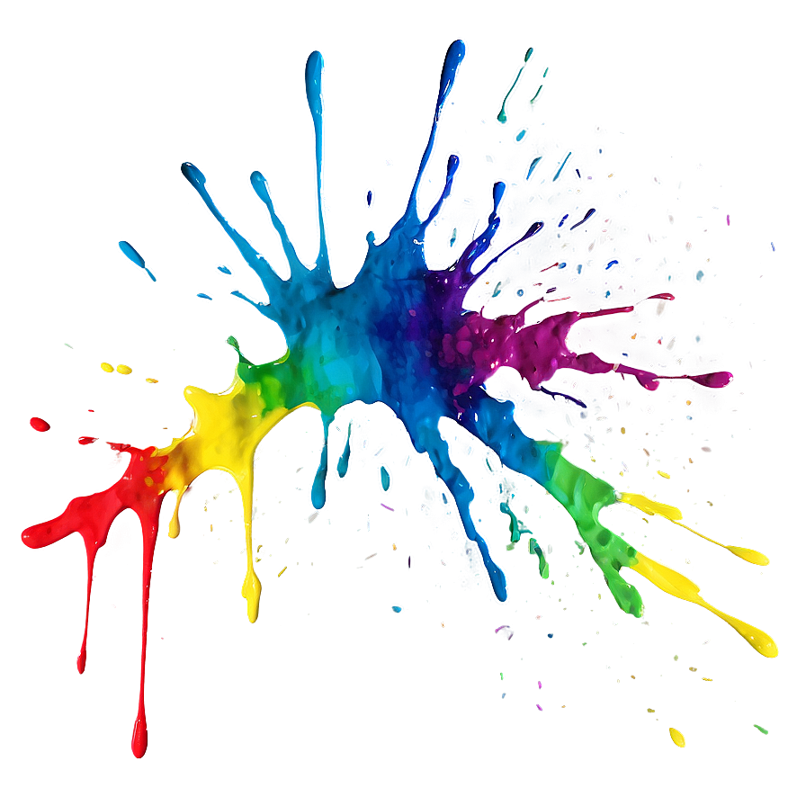 Rainbow Paint Splatter Png Oda74