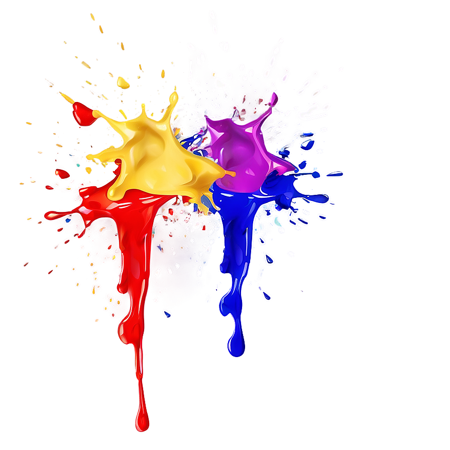 Rainbow Paint Splatter Png Ria