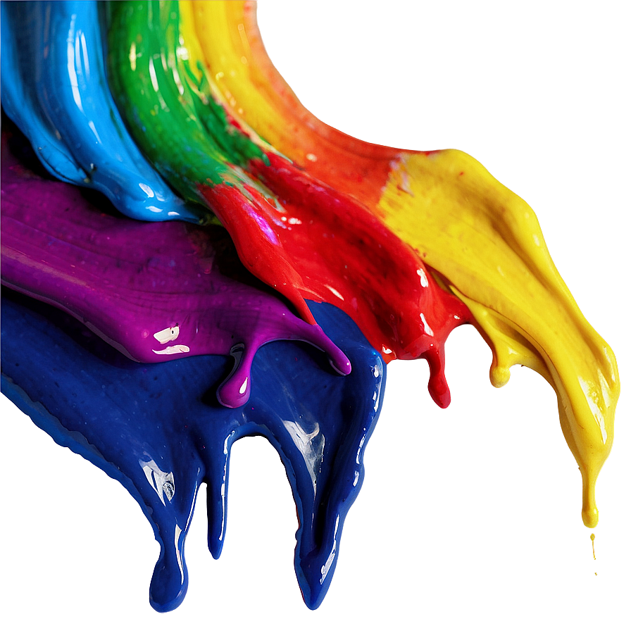 Rainbow Paint Stroke Png 04292024