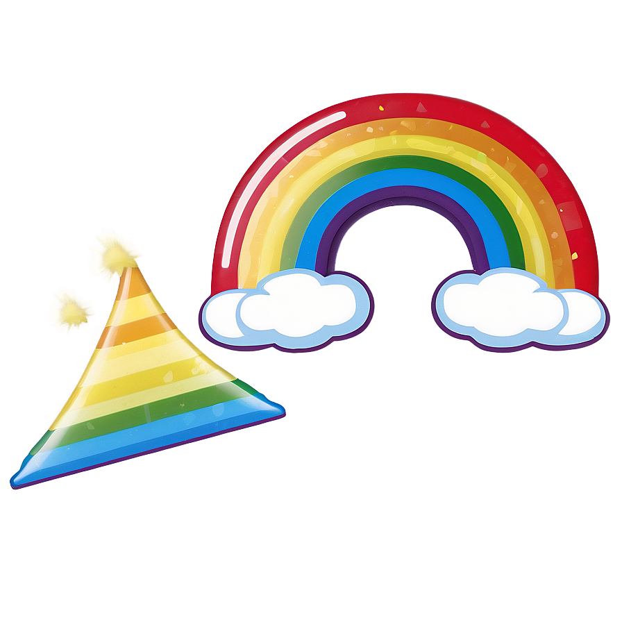 Rainbow Party Emoji Png Dax