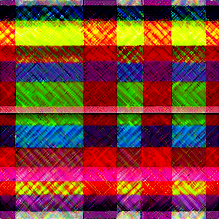 Rainbow Plaid Pattern Png Wqj69