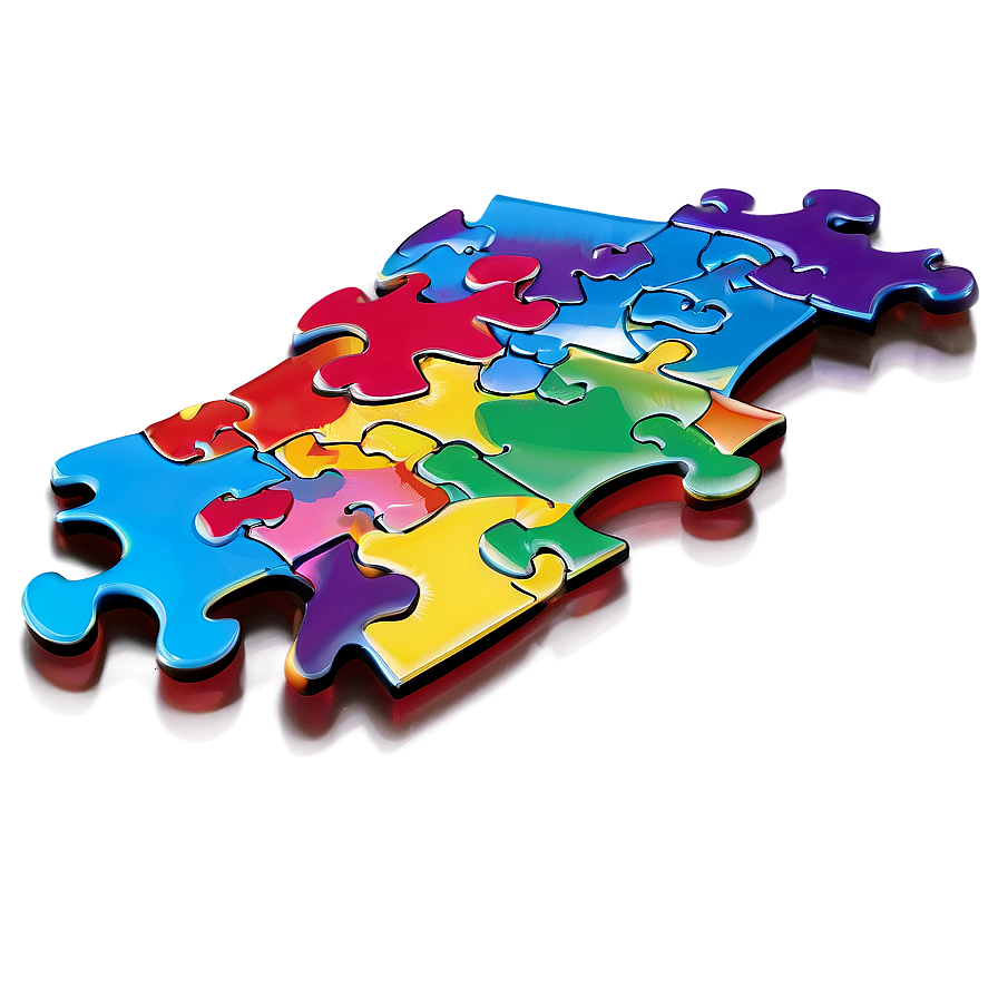 Rainbow Puzzle Pieces Png 81