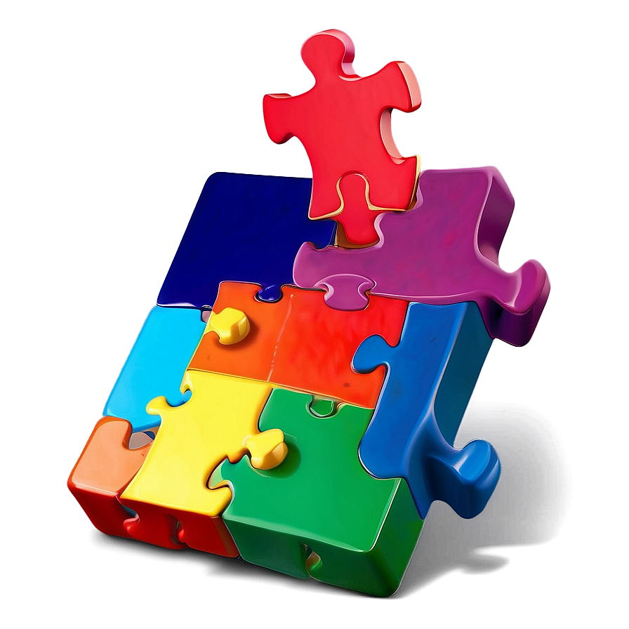 Rainbow Puzzle Pieces Png Fje21