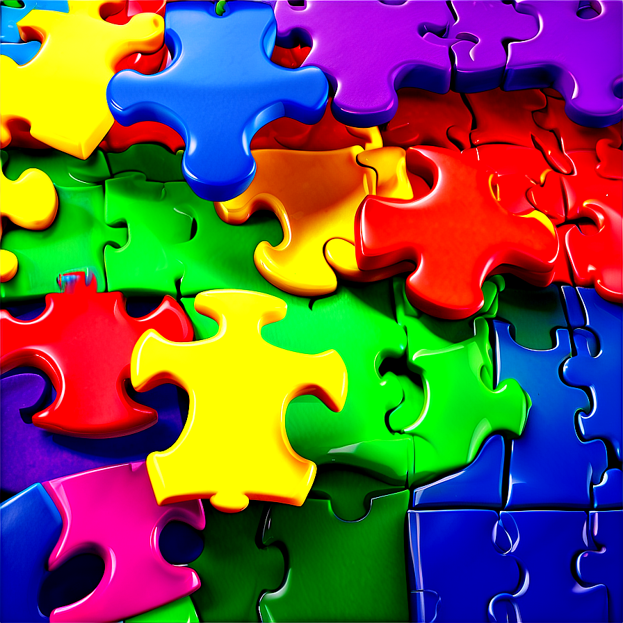 Rainbow Puzzle Pieces Png Vbo