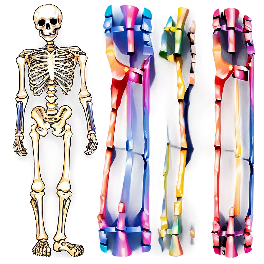 Rainbow Skeleton Png Gon65