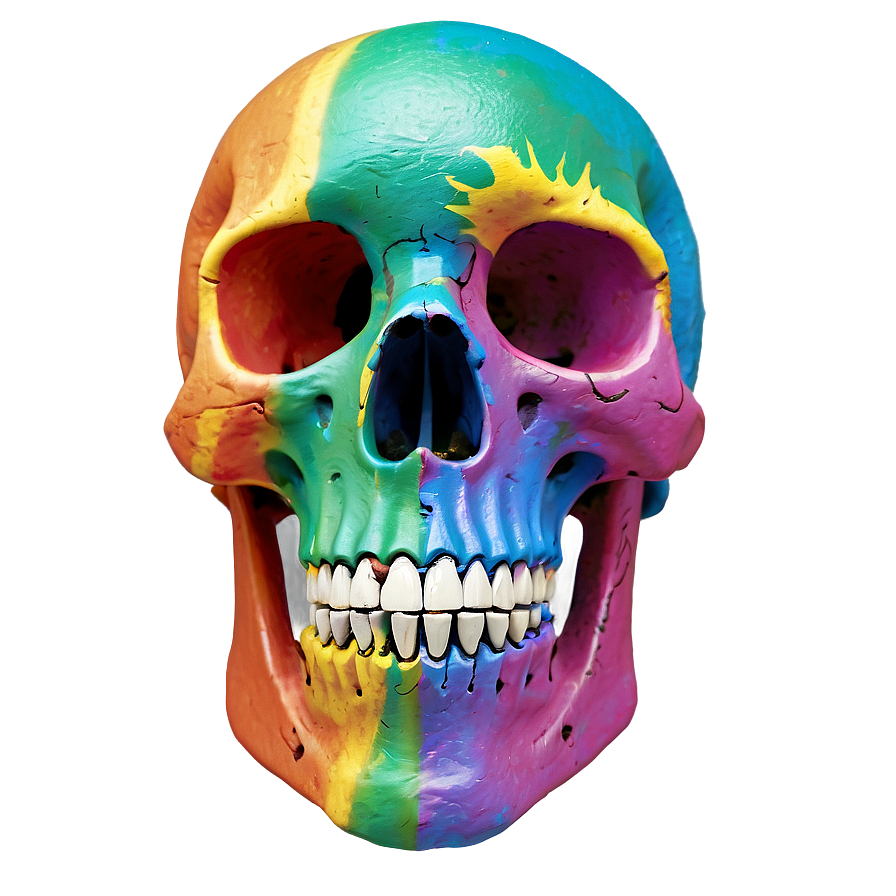 Rainbow Skeleton Png Hjb64