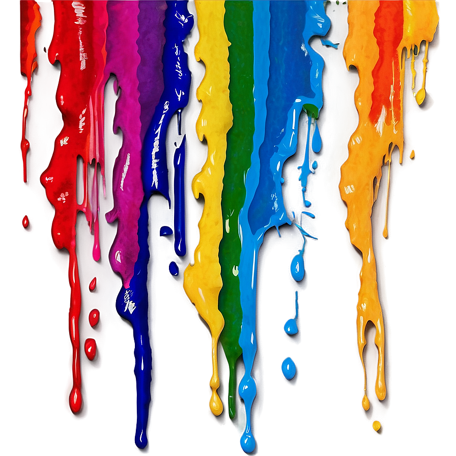 Rainbow Splatter Art Png Fpo17