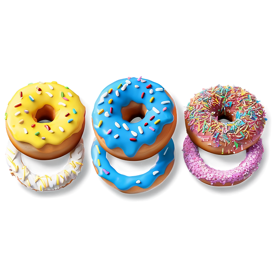 Rainbow Sprinkles Donut Png 05232024