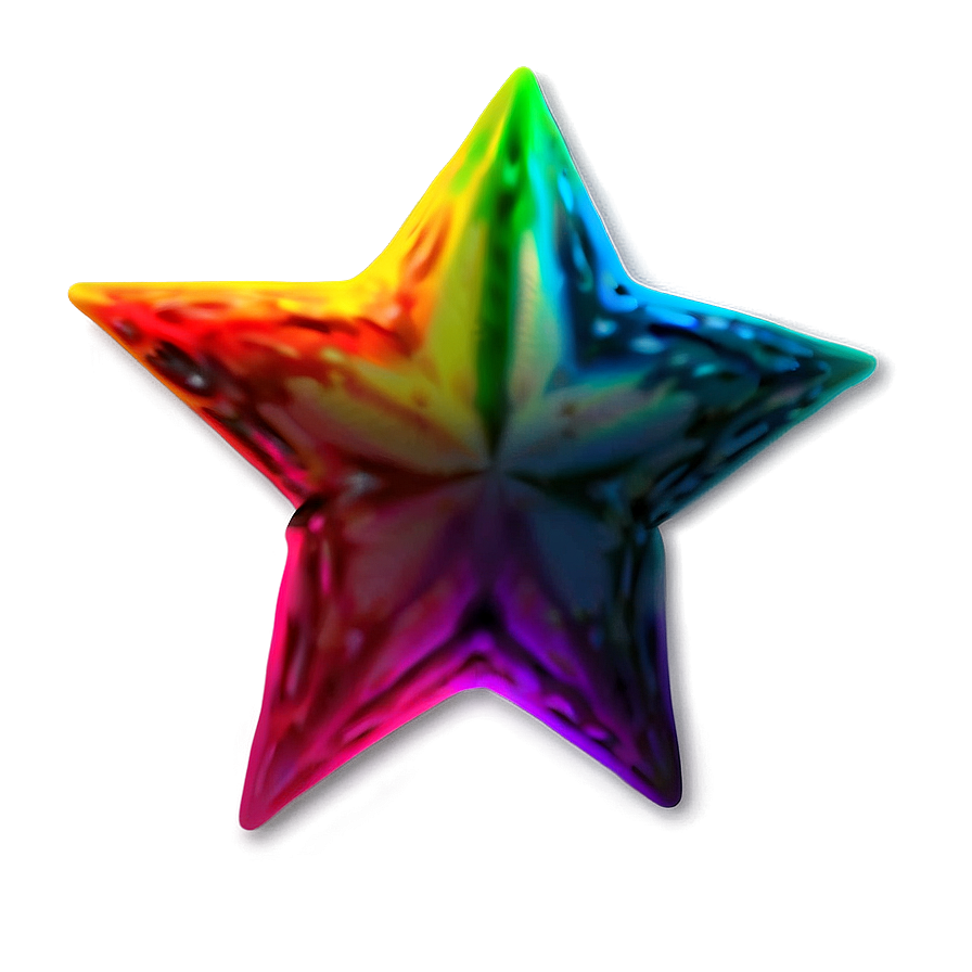 Rainbow Star Pattern Png 06132024