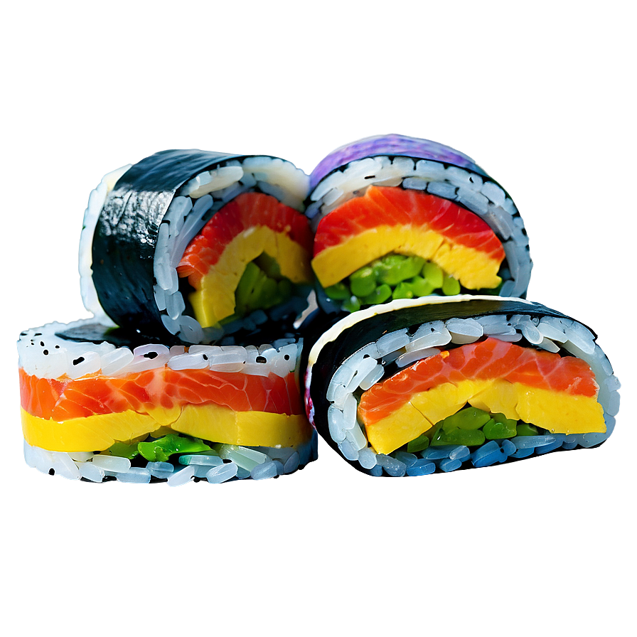 Rainbow Sushi Roll Png 93