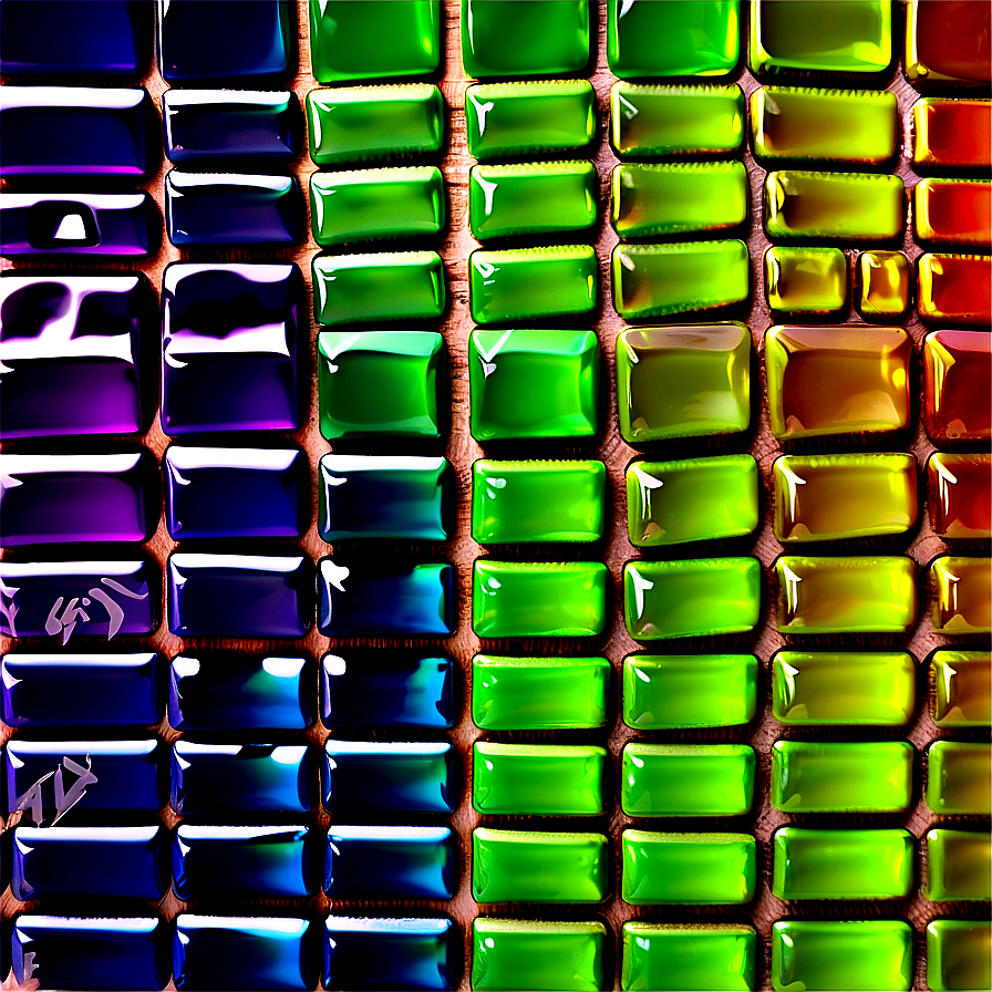 Rainbow Tile Mosaic Png 62