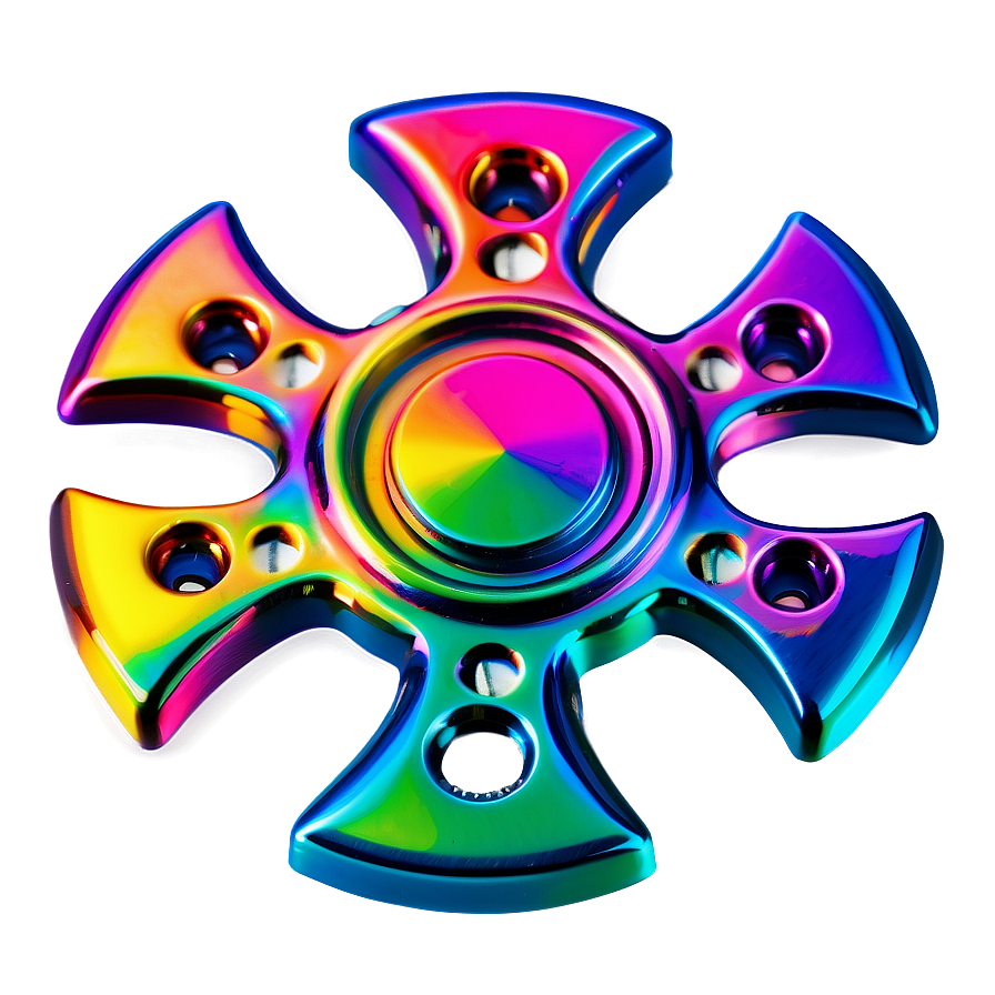 Rainbow Titanium Fidget Spinner Png 98