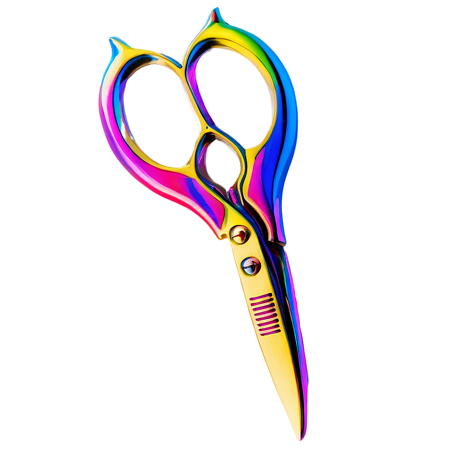 Rainbow Titanium Hair Scissors Png 40