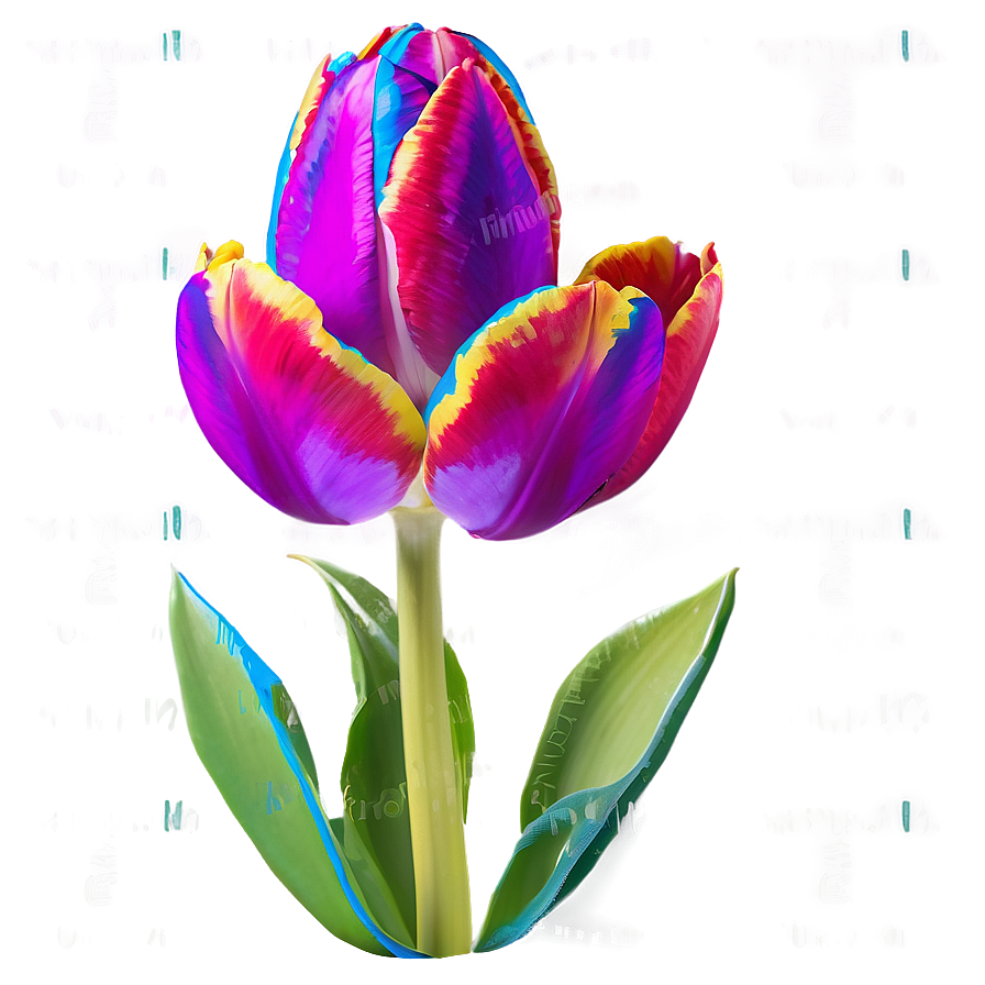 Rainbow Tulip Png 05212024