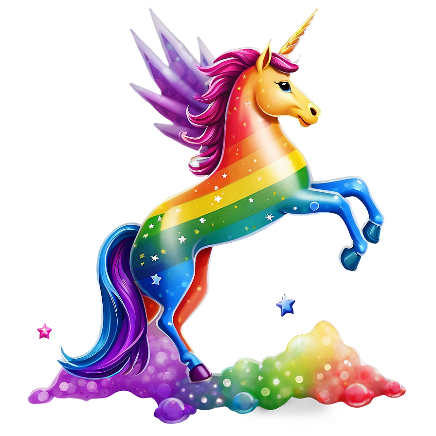 Rainbow Unicorn Theme Png Yat89