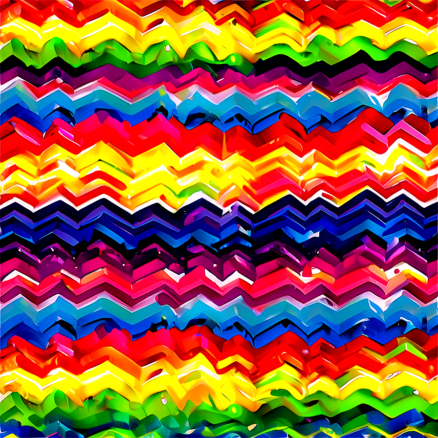 Rainbow Zigzag Pattern Png Lfn85