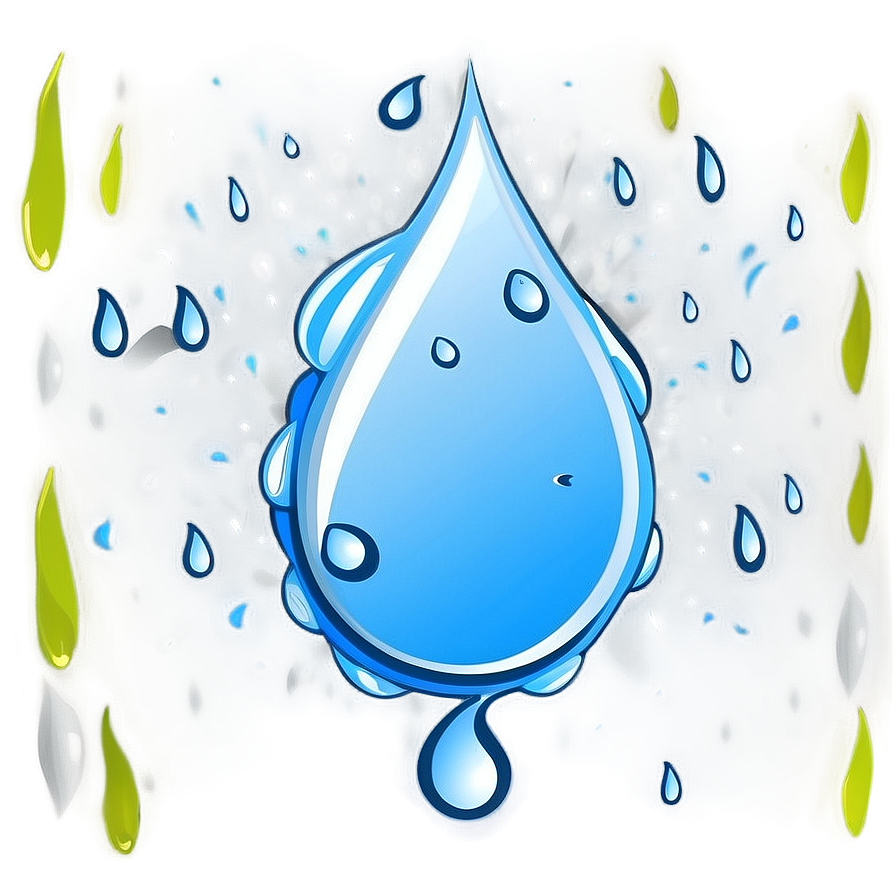 Raindrop Illustration Png 7