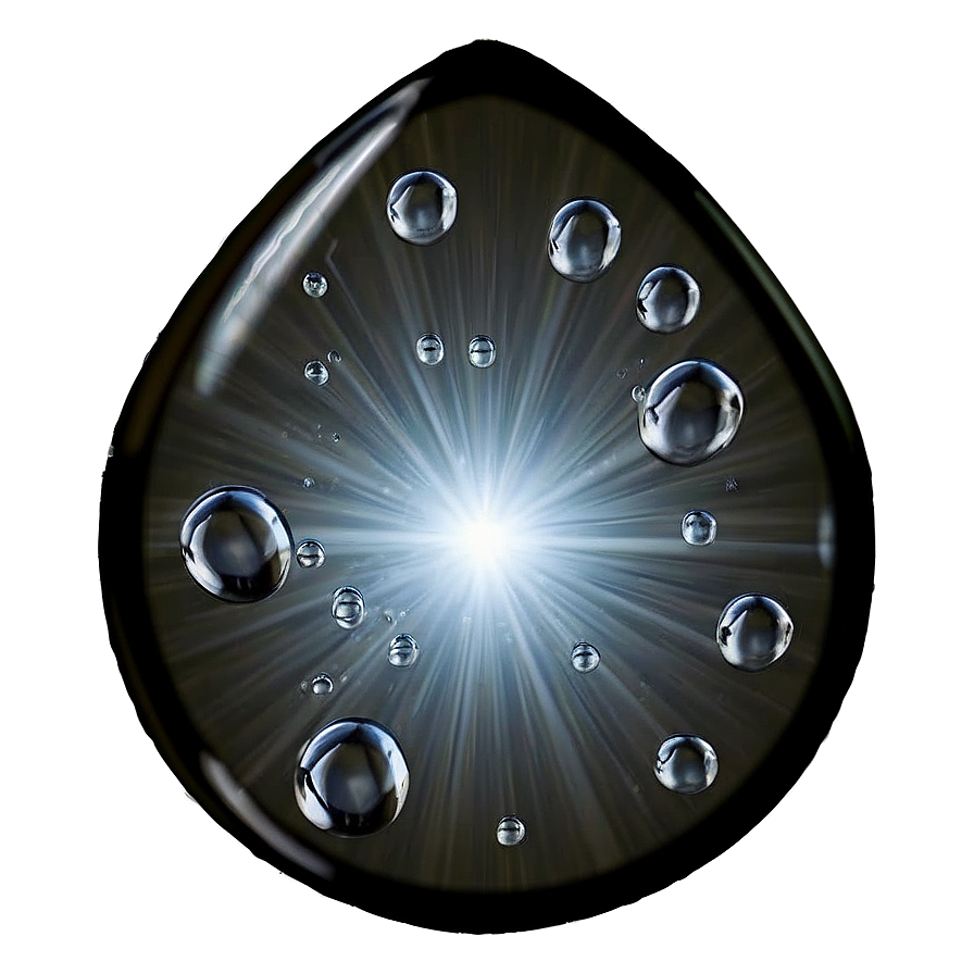 Raindrop With Light Flare Png Ifb