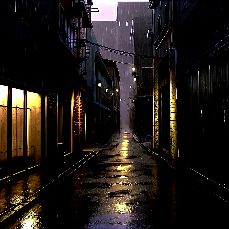 Rainy Alleyway Png Loy53