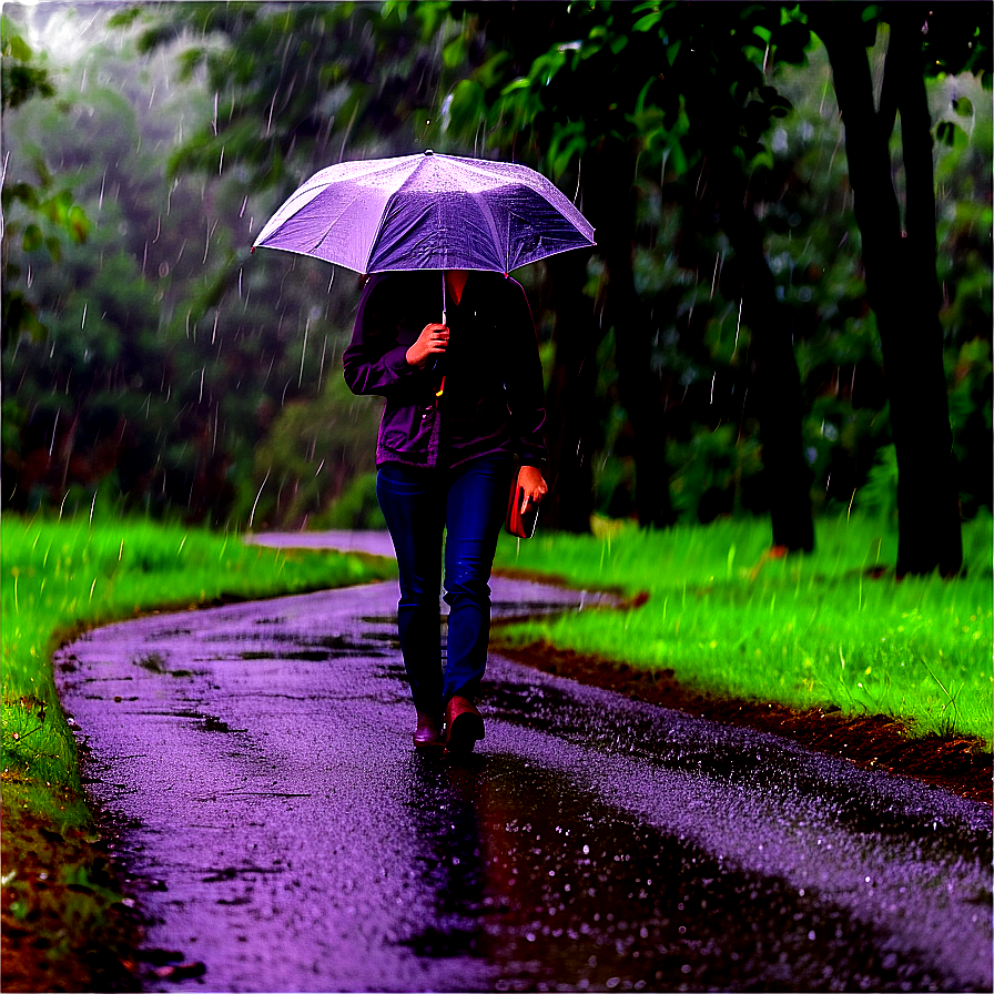 Rainy Day Walk Png Wde
