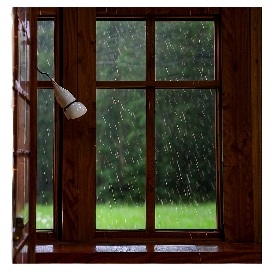 Rainy Day Window Scene Png Qrm18