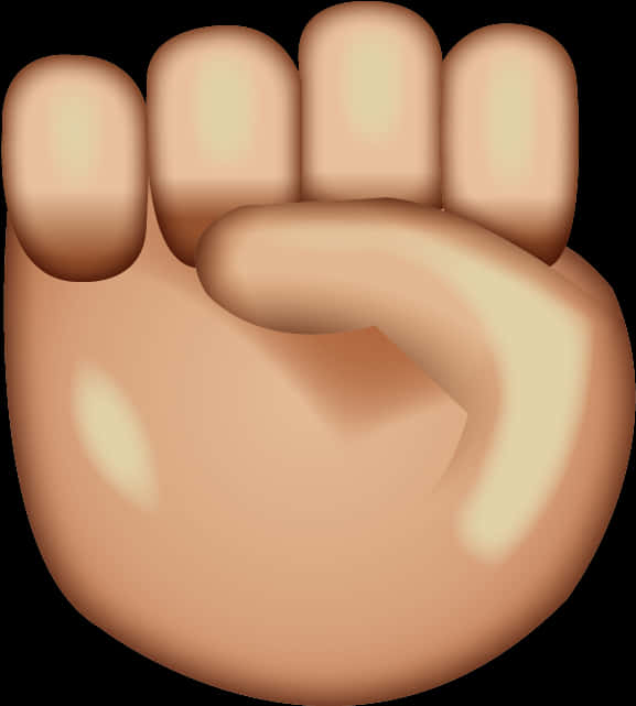 Raised Fist Emoji Illustration