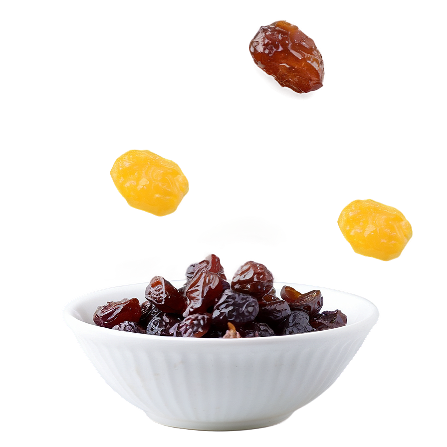 Raisins In Bowl Png 06262024