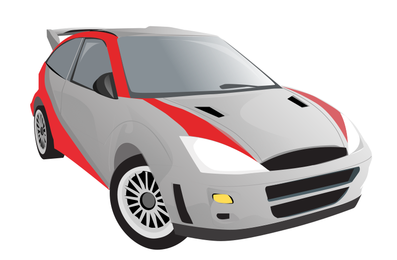 Rally Car Illustration