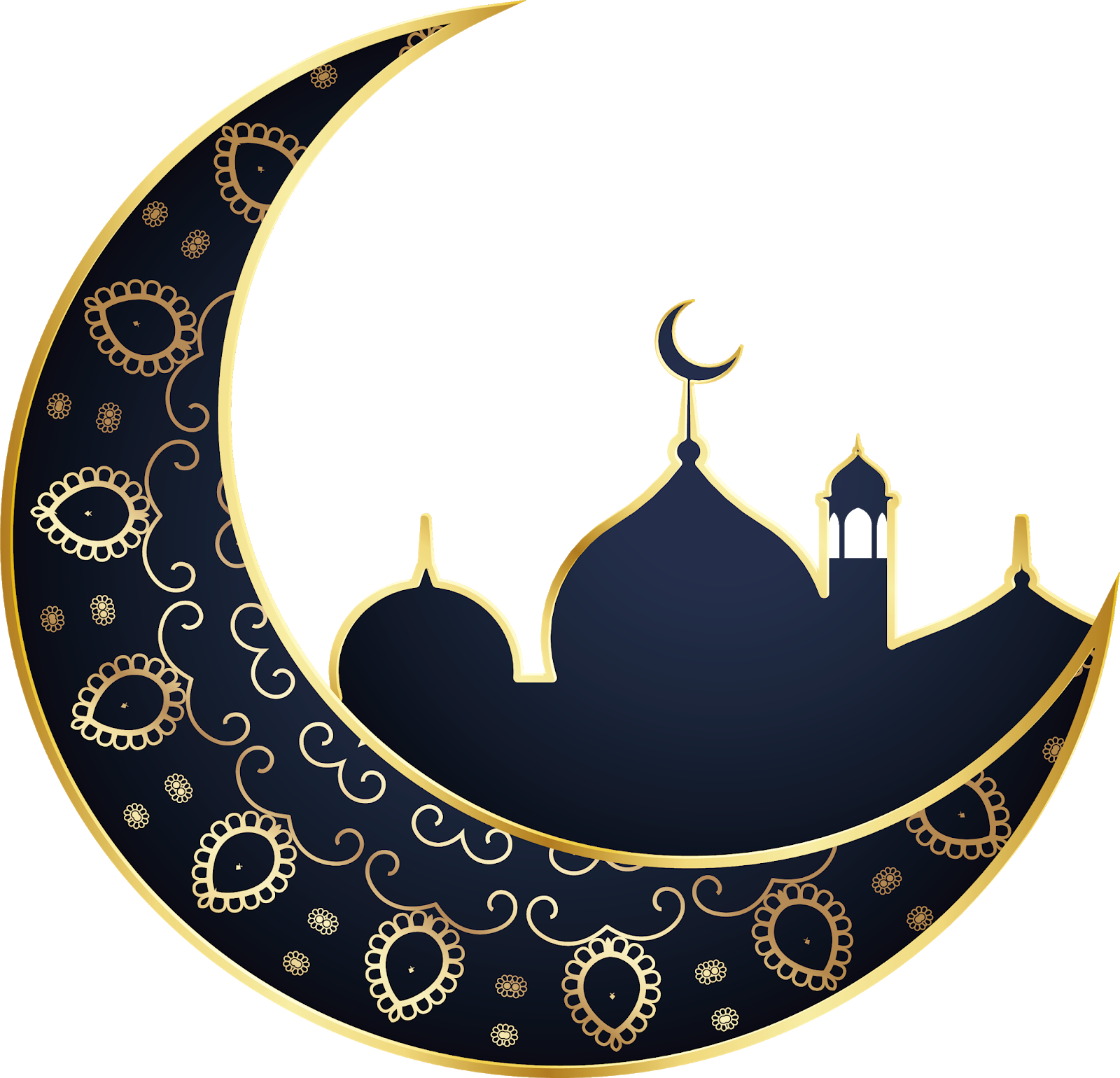 Ramadan Crescentand Mosque Graphic