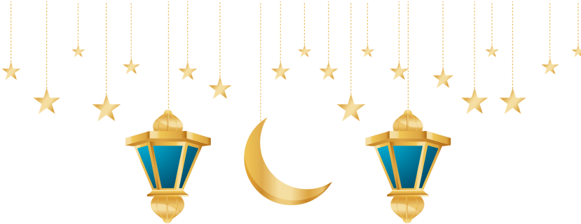 Ramadan Crescentand Stars Decoration