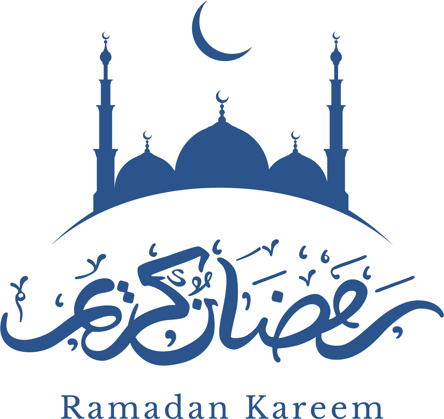 Ramadan Kareem Greeting Blue