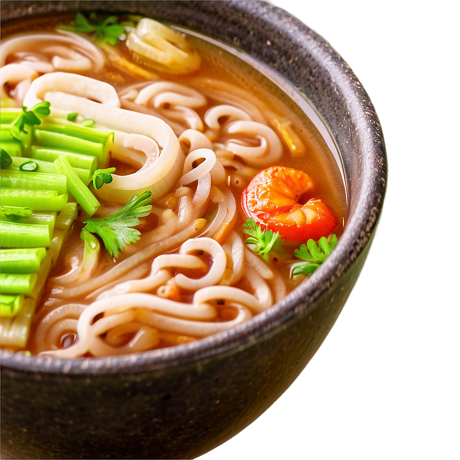 Ramen Noodles In Rich Broth Png Upf88