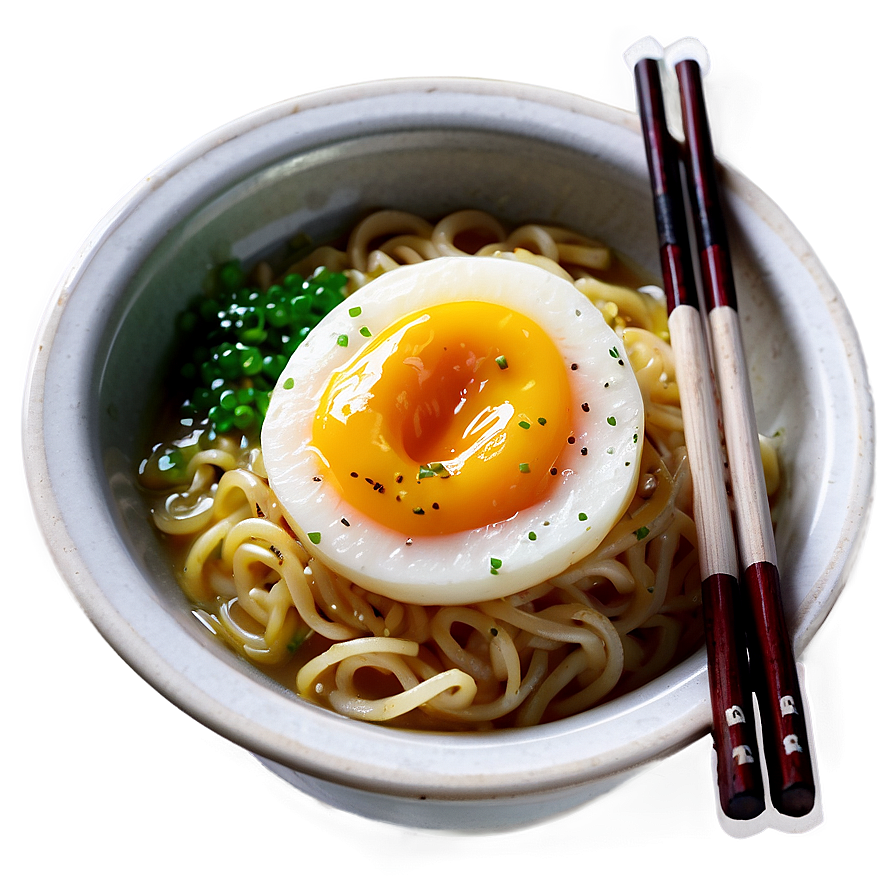 Ramen With Egg Topping Png 05242024