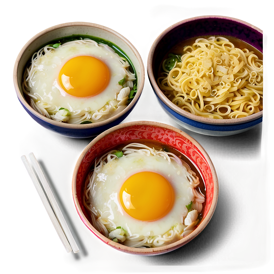 Ramen With Egg Topping Png Hki23