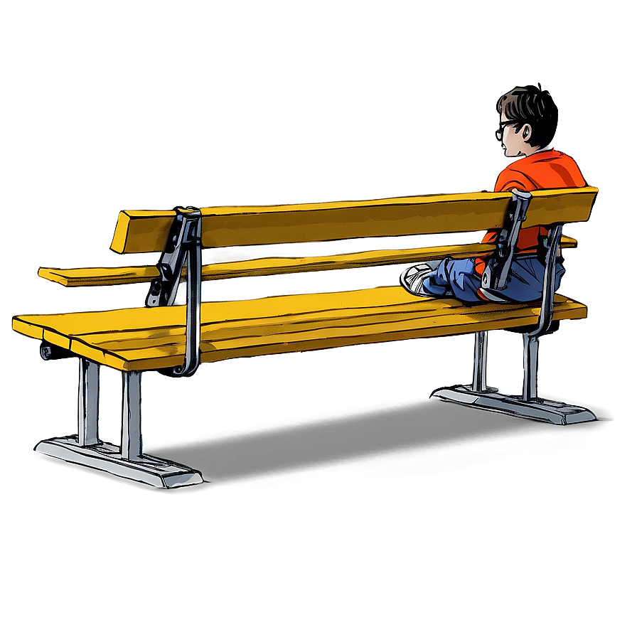 Random Person Sitting On Bench Png Kle