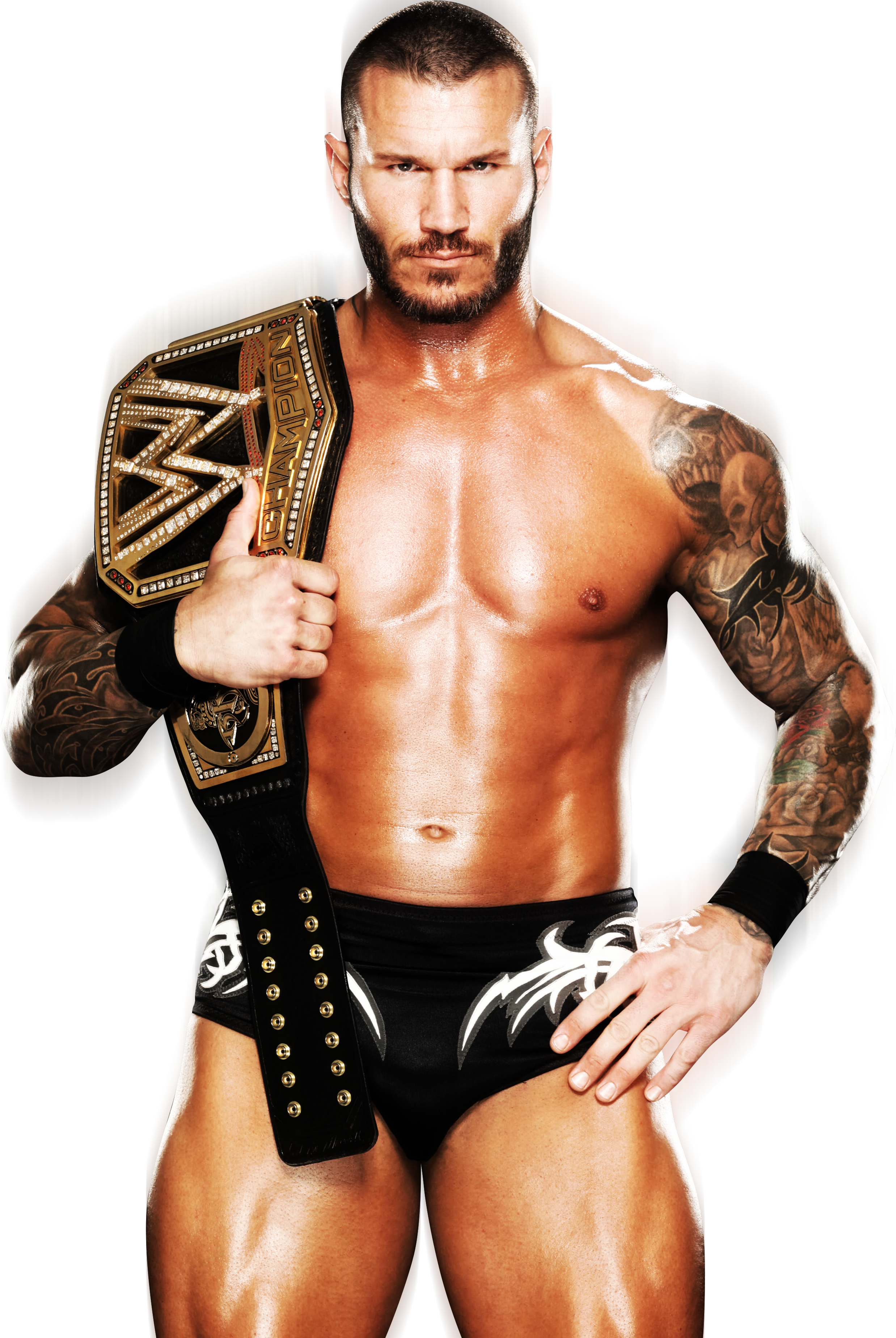 Randy Orton W W E Champion Pose