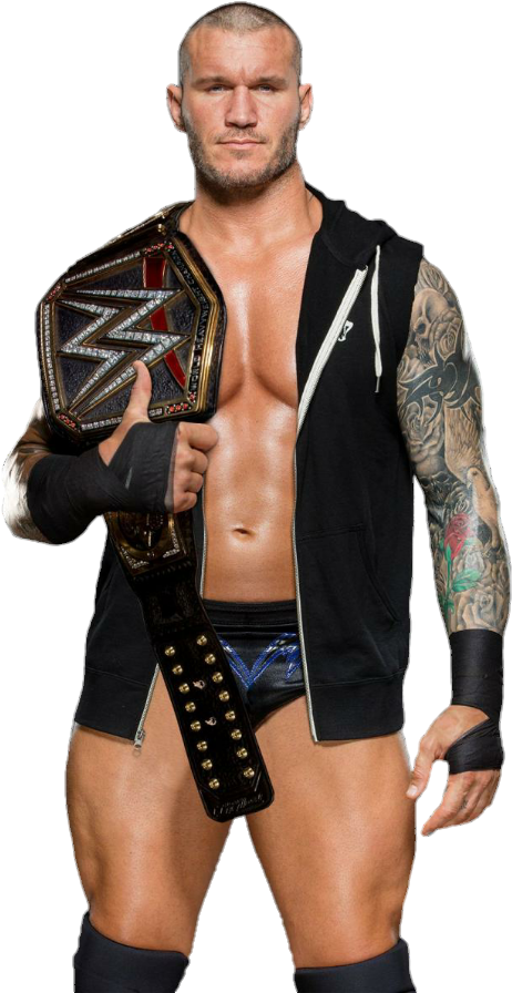 Randy Orton W W E Champion Pose