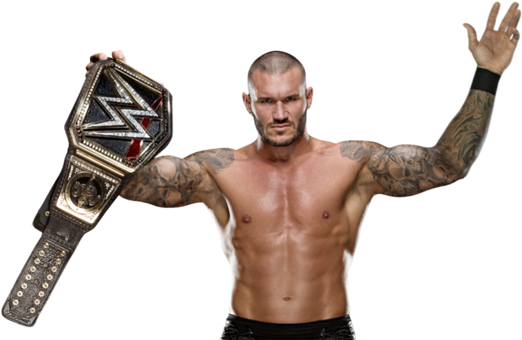 Randy Orton W W E Champion Pose