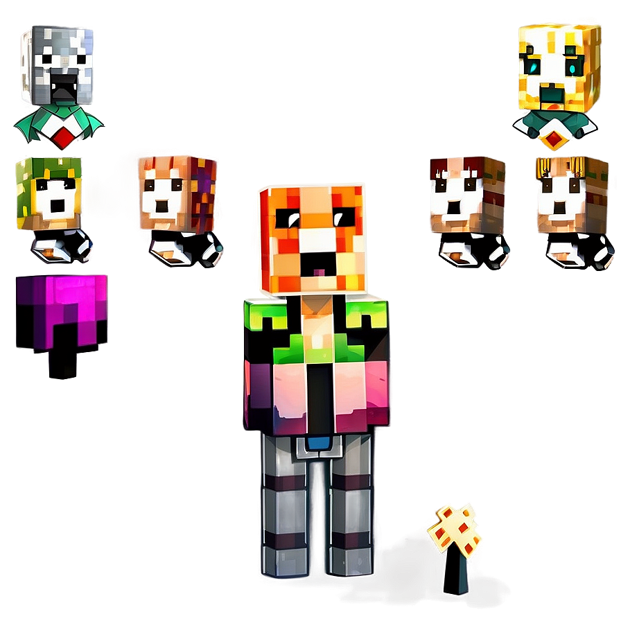 Rare Minecraft Characters Png 26