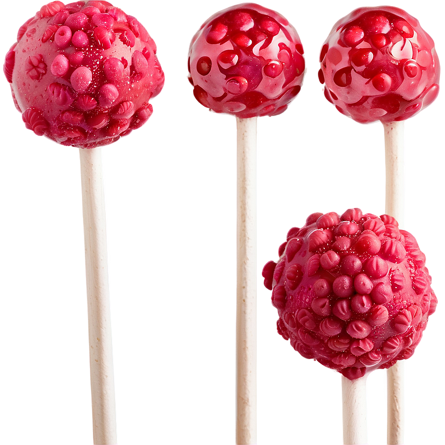 Raspberry Cake Pops Png Rgo