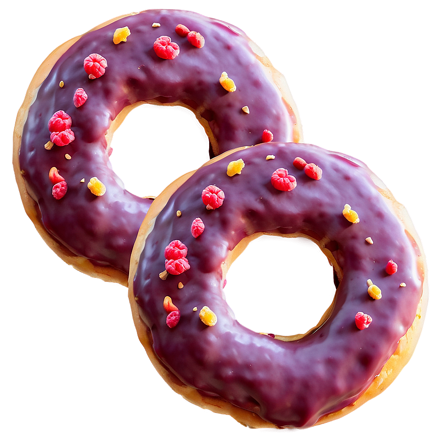 Raspberry Filled Donut Png 11