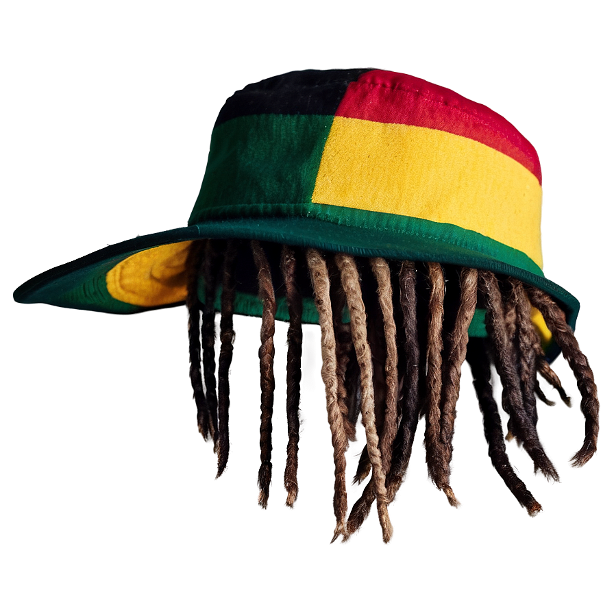 Rasta Hat With Dreadlocks Png Yed42