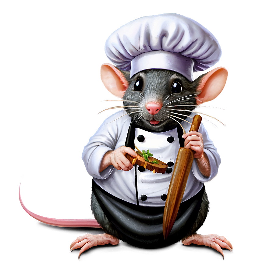 Rat Chef Cooking Png 20