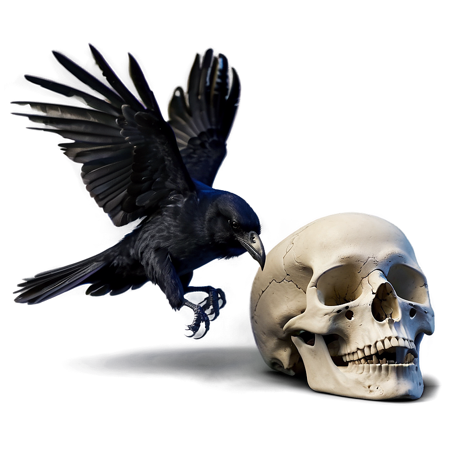 Raven And Skull Png Uly64